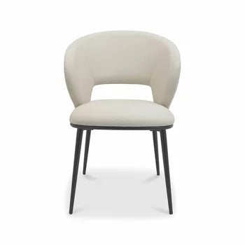 Bentley Designs Luca Beige Faux Leather Dining Chair, 2 Pack