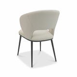 Bentley Designs Luca Beige Faux Leather Dining Chair, 2 Pack