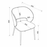 Bentley Designs Luca Green Fabric Dining Chair, 2 Pack