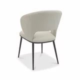 Bentley Designs Luca Beige Faux Leather Dining Chair, 2 Pack