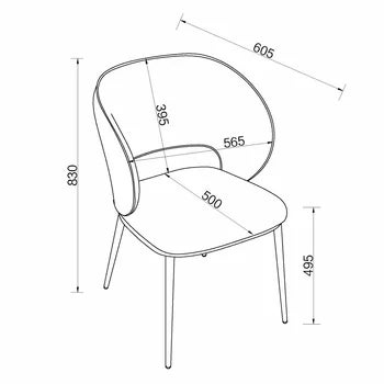 Bentley Designs Luca Green Fabric Dining Chair, 2 Pack