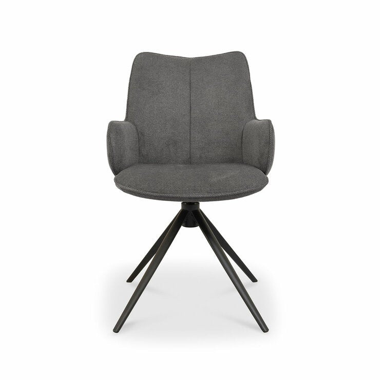Bentley Designs Rowan Grey Fabric Dining Chair