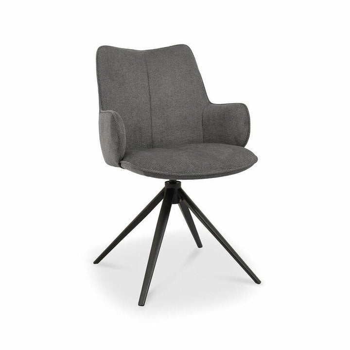 Bentley Designs Rowan Grey Fabric Dining Chair