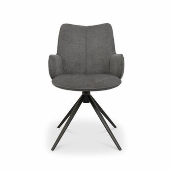 Bentley Designs Rowan Grey Fabric Dining Chair