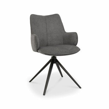 Bentley Designs Rowan Grey Fabric Dining Chair