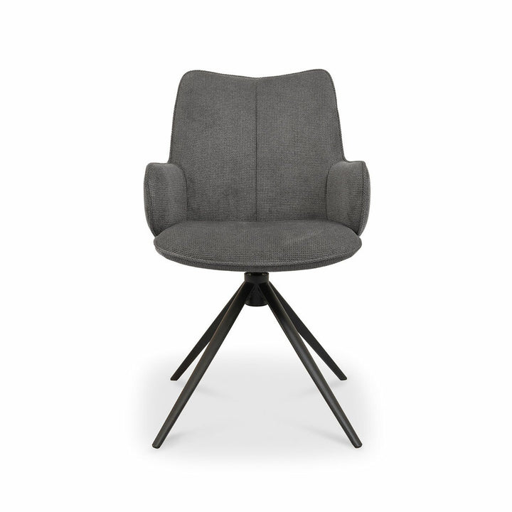 Bentley Designs Rowan Grey Fabric Dining Chair