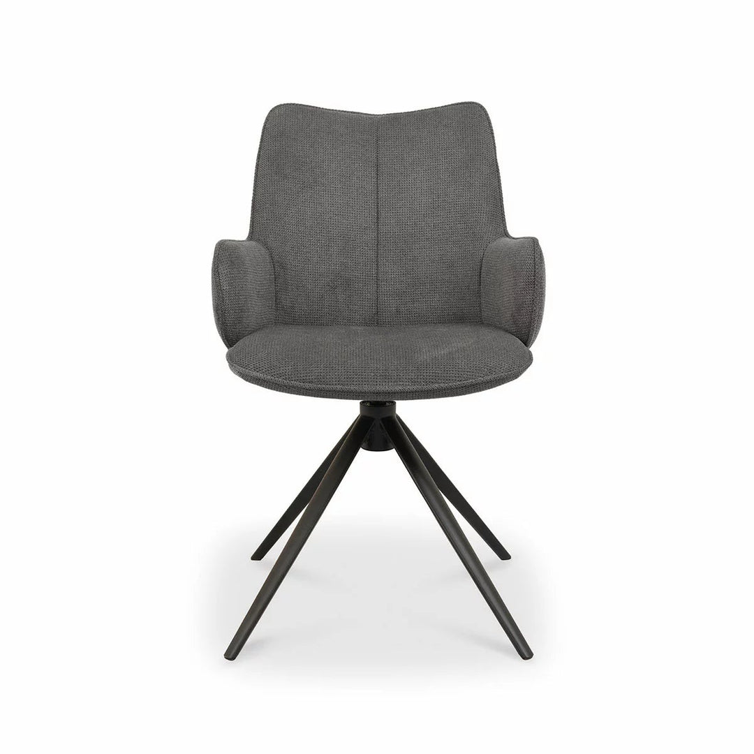 Bentley Designs Rowan Grey Fabric Dining Chair