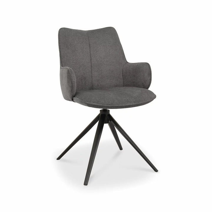 Bentley Designs Rowan Grey Fabric Dining Chair