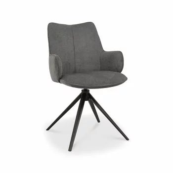 Bentley Designs Rowan Grey Fabric Dining Chair