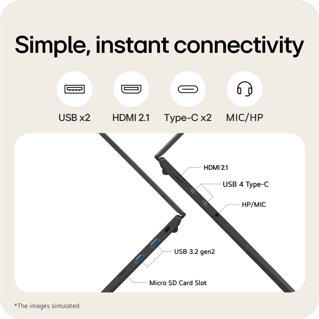 LG gram, Intel Core Ultra 7, 16GB RAM, 1TB SSD, 16 Inch Laptop, 16Z90T-G.AA78A11