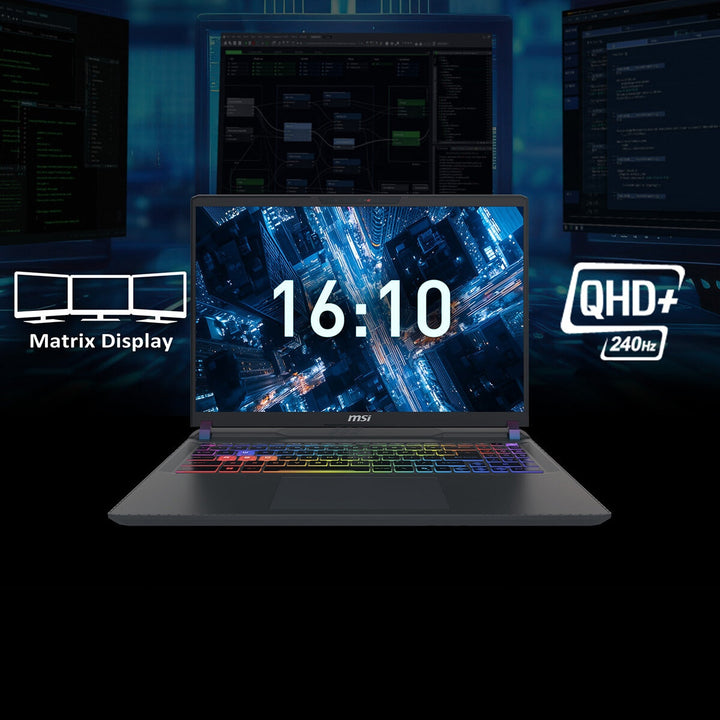 MSI Vector 16 HX AI A2XW, Intel Core Ultra 9, 32GB RAM, 1TB SSD, NVIDIA GeForce RTX 5080, 16 Inch Gaming Laptop, 9S7-15M352-006