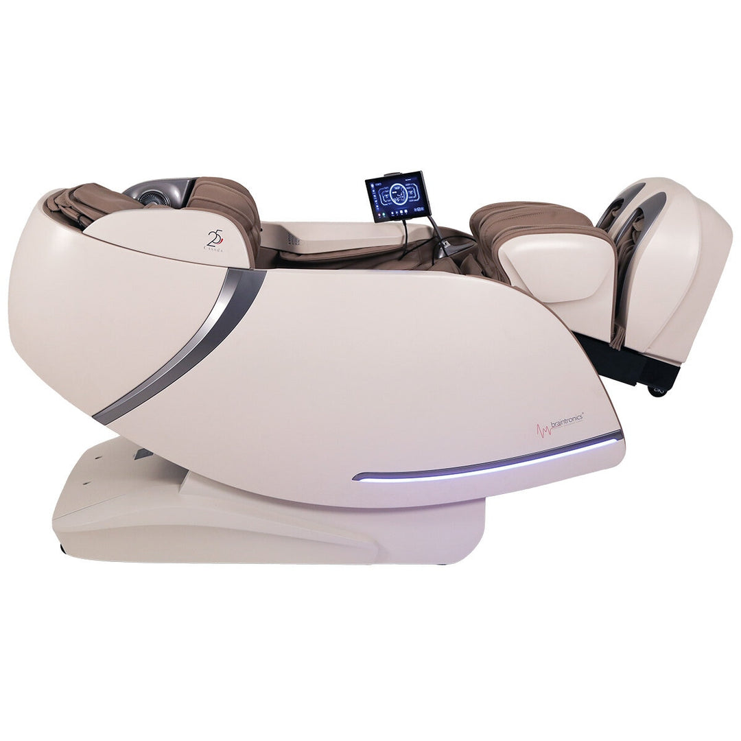 Casada Skyliner II Massage Chair in Brown & Cream 618387