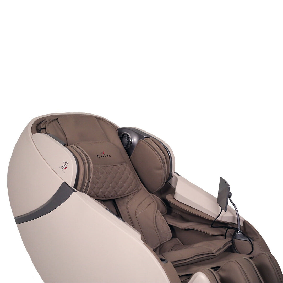 Casada Skyliner II Massage Chair in Brown & Cream 618387