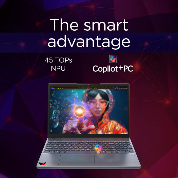 Lenovo IdeaPad Slim 3, Copilot+ PC, Snapdragon X, 16GB RAM, 1TB SSD, 15.3 Inch Laptop, 83N3002CUK