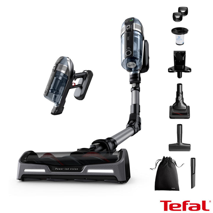 Tefal TY99A2GO X-Force Flex Pet &amp; Car Cordless Stick Vacuum, Black &amp; Grey