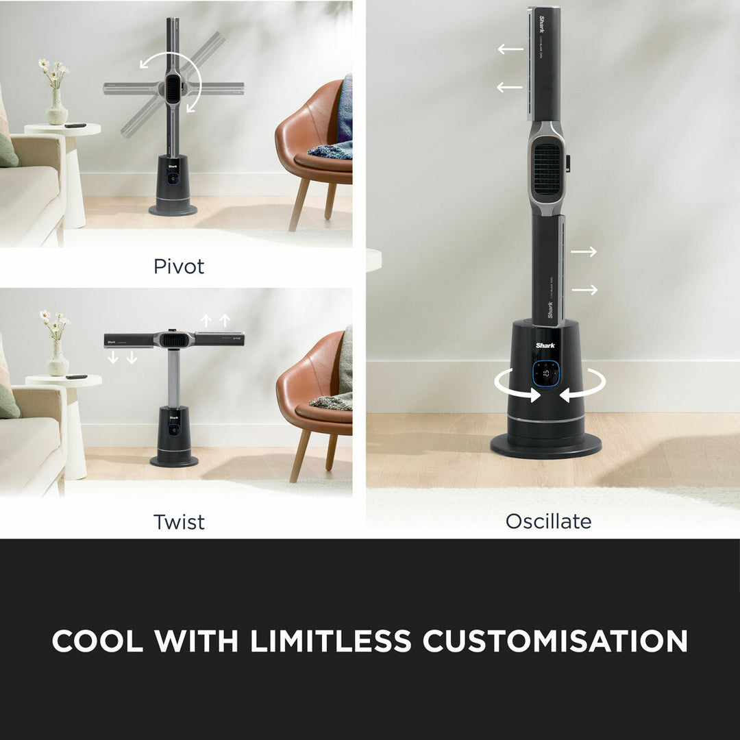 Shark TH200UK TurboBlade Cool+Heat in Charcoal