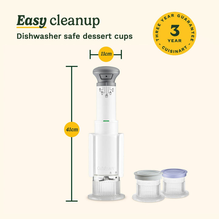 Cuisinart Freezer Wand &amp; Ice Cream Maker With 6 Dessert Tubs