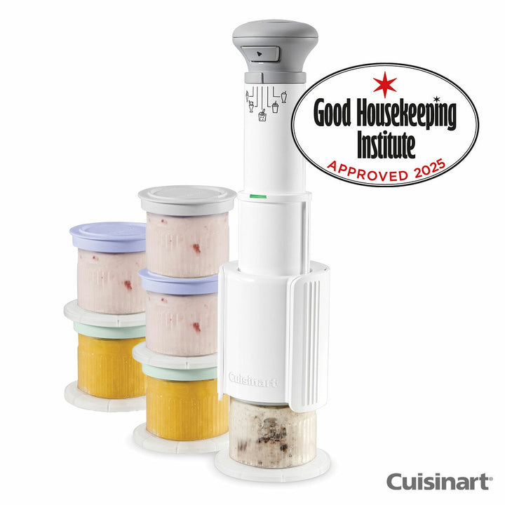Cuisinart Freezer Wand &amp; Ice Cream Maker With 6 Dessert Tubs