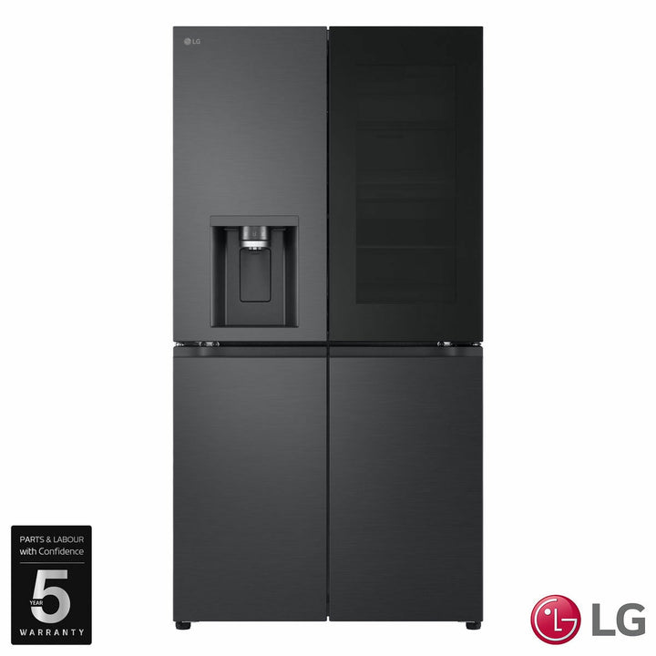 LG GMG96CRAFT Multidoor Fridge Freezer, E Rated, in Black Brushed Steel