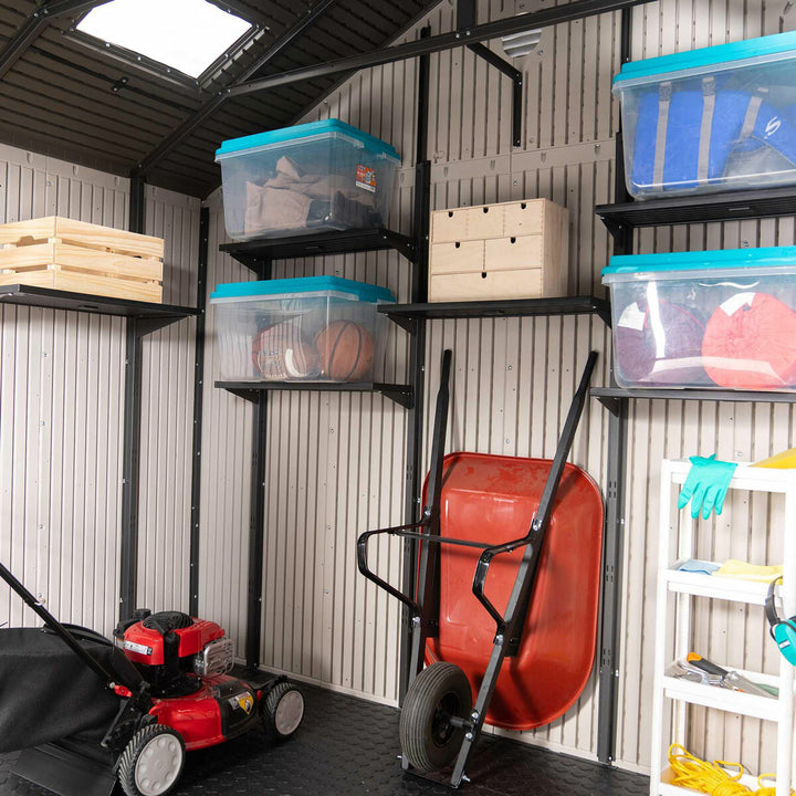 Lifetime 11 x 11ft (3.3 x 3.3m) Outdoor Storage Shed - Model 6433
