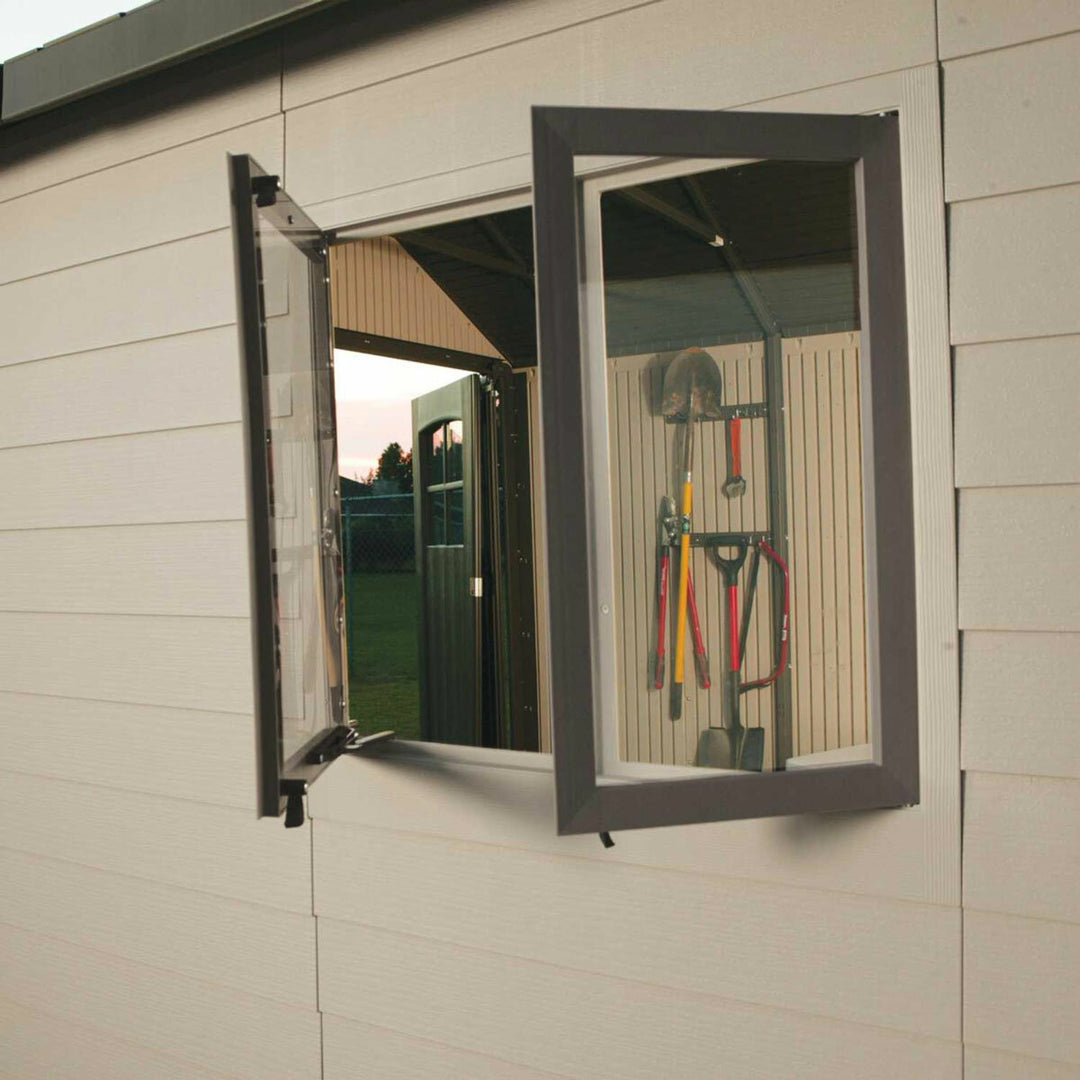 Lifetime 11 x 11ft (3.3 x 3.3m) Outdoor Storage Shed - Model 6433