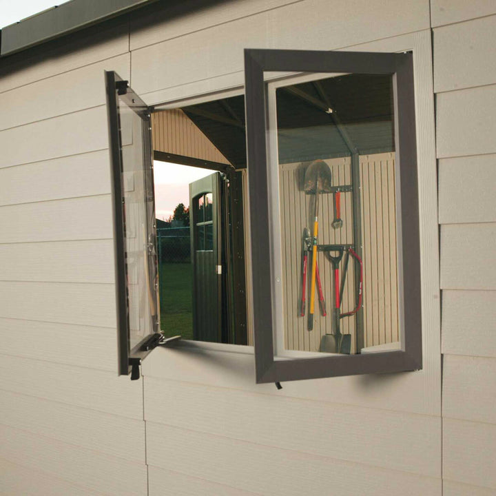 Lifetime 11 x 11ft (3.3 x 3.3m) Outdoor Storage Shed - Model 6433