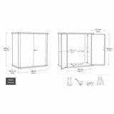 Keter Cortina 6ft 4" x 6ft 1" (1.9 x 0.7m) 3,000 Litre Vertical Storage Shed