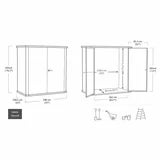 Keter Cortina 6ft 4" x 6ft 1" (1.9 x 0.7m) 3,000 Litre Vertical Storage Shed