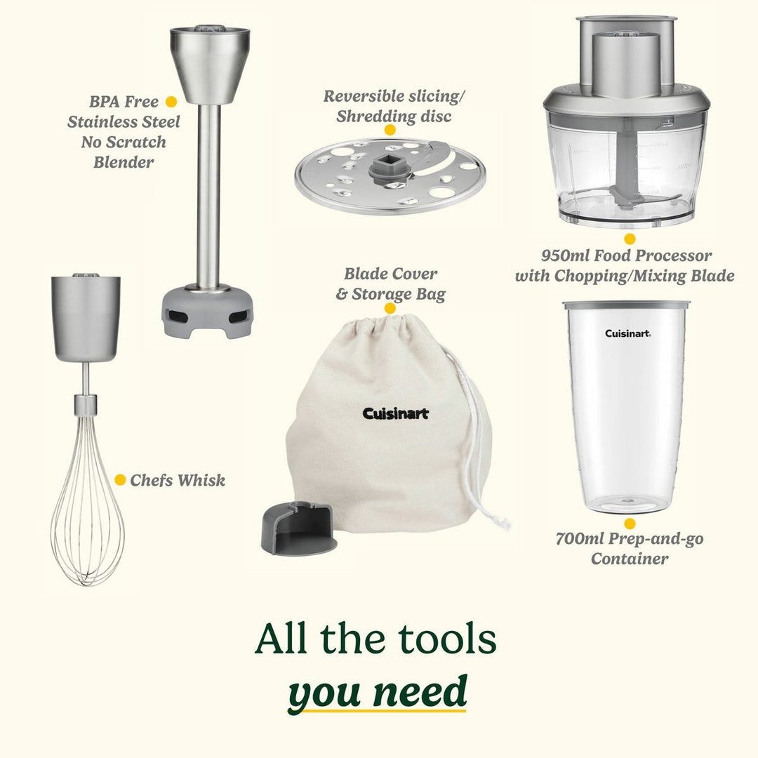 Cuisinart HB500U Power Blend Immersion Hand Blender in Silver