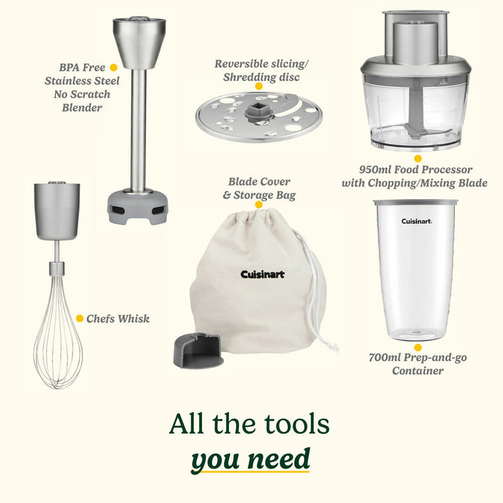 Cuisinart HB500U Power Blend Immersion Hand Blender in Silver