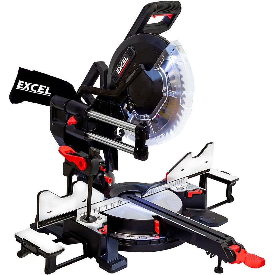 Excel 305mm Sliding Mitre Saw with LED Light & 48T Blade 240V/2000W