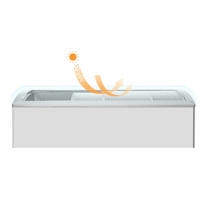 Hisense CAF303D7AWC, 297L Commercial Ice Cream Freezer, C Rated in White