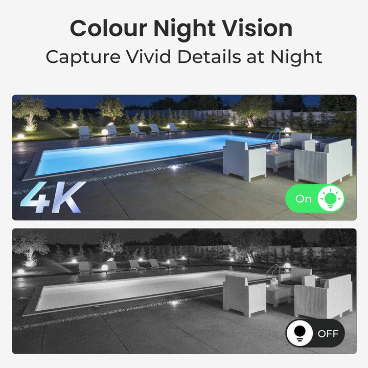 Reolink Argus PT Ultra 4K 8MP Wireless Pan &amp; Tilt Solar/Battery Camera with Spotlights + 64GB SD Card - 2 Pack