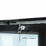 Contender RUG047 783L Commercial Hinged Double Glass Door Fridge, E Rated in White