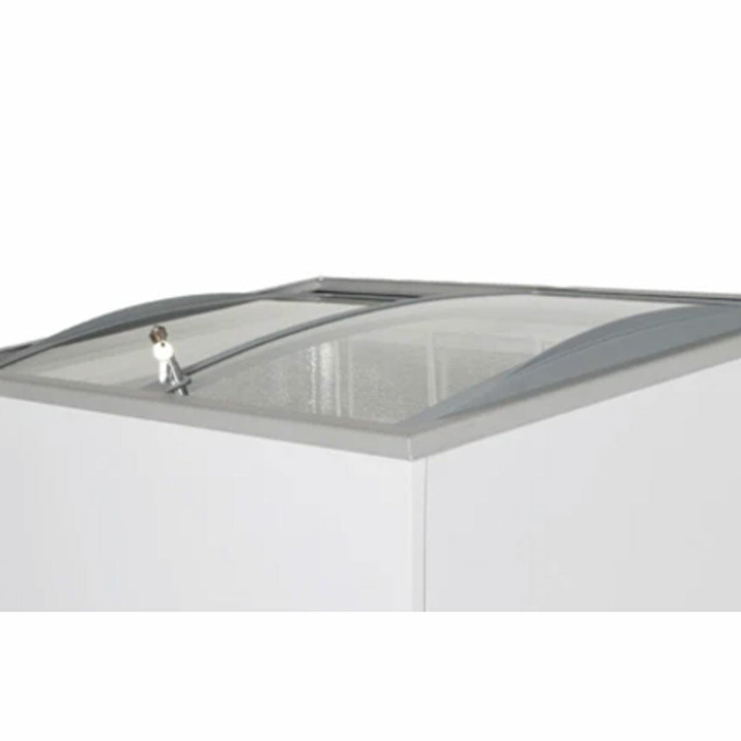 Contender FZI022 290L Commercial Ice Cream Freezer, F Rated in White