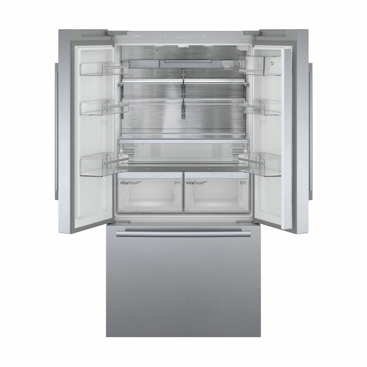 Bosch KFF96PIEP Multidoor Fridge Freezer, E Rated in Silver
