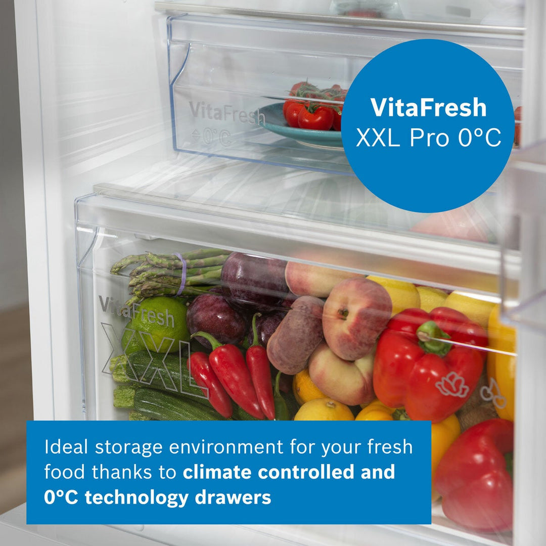 Bosch KFF96PIEP Multidoor Fridge Freezer, E Rated in Silver