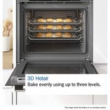 Bosch Series 4 MBA533BB3B, Built In Double Oven, A Rated in Black