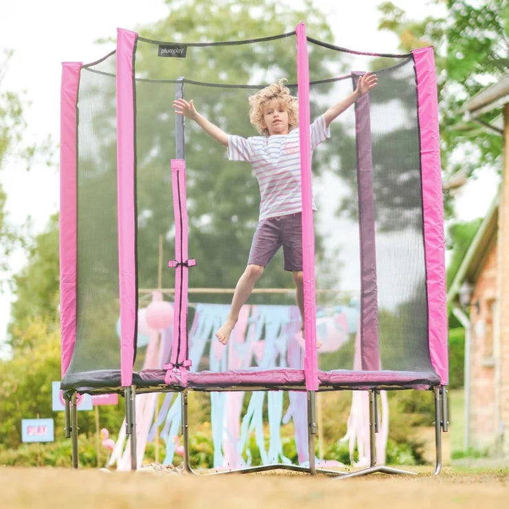 Plum 6ft Springsafe Trampoline in Pink