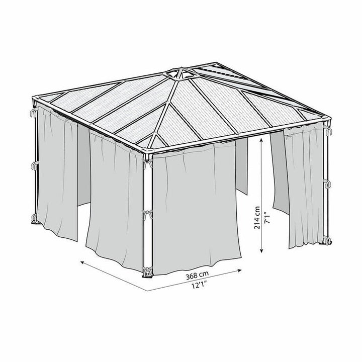 Palram Canopia Netting Set for Palermo Gazebos