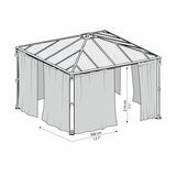 Palram Canopia Netting Set for Palermo Gazebos