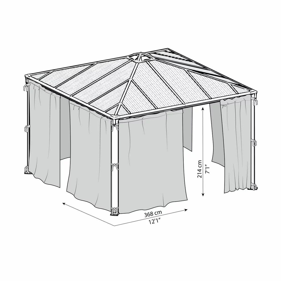 Palram Canopia Netting Set for Palermo Gazebos