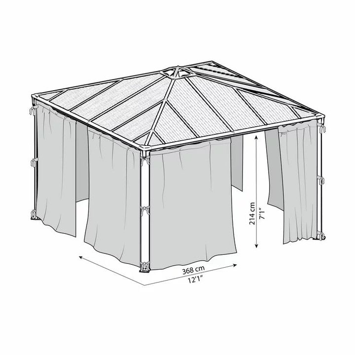 Palram Canopia Netting Set for Palermo Gazebos