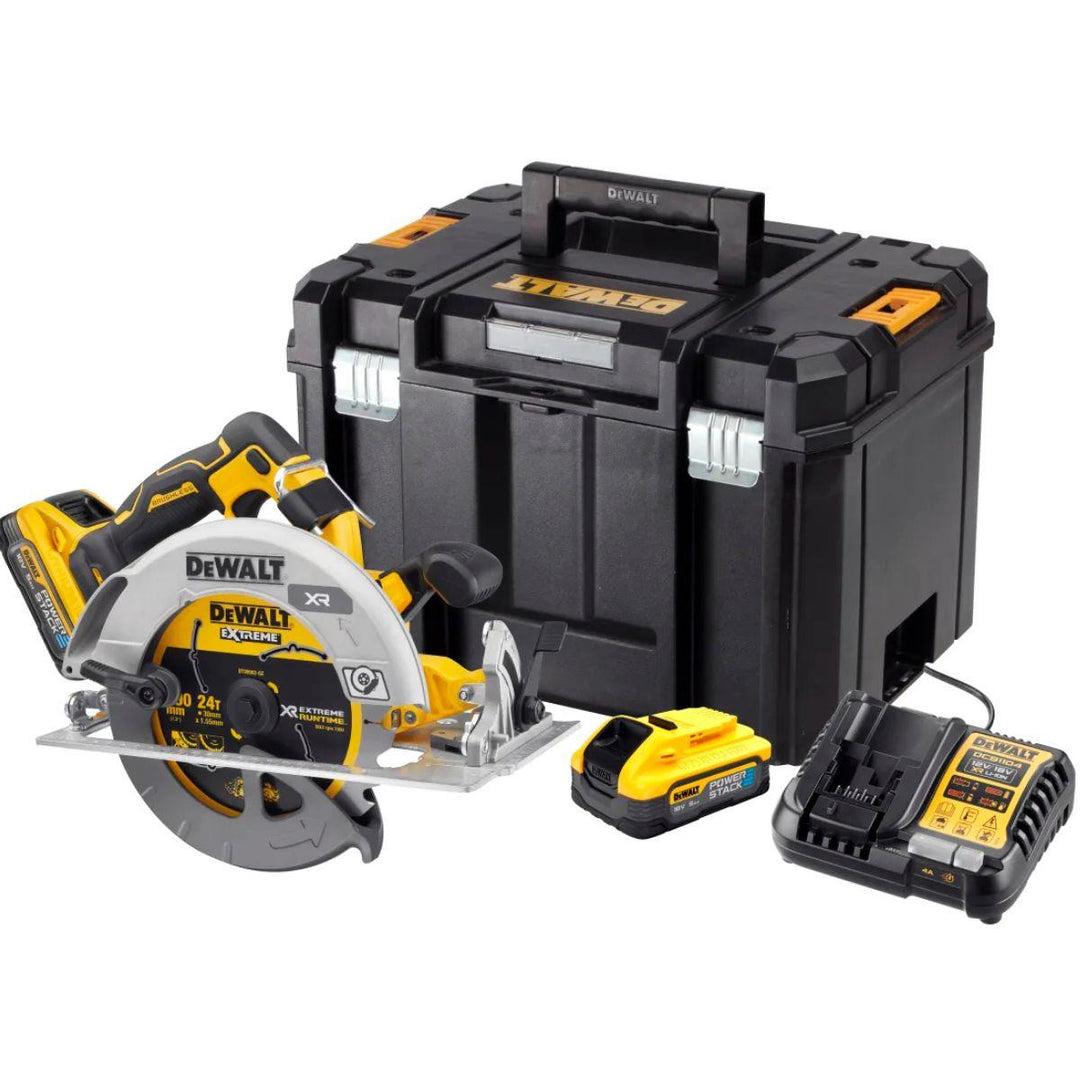 Dewalt DCS573H2T 18V XR Brushless 190mm Circular Saw with 2 x 5.0Ah Battery Charger & Case