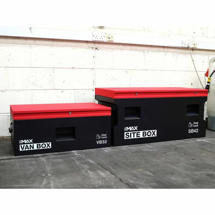 Hilka 32" (81cm) Van / 42" (107cm) Heavy Duty Steel Site Storage Box Bundle
