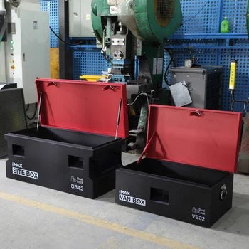 Hilka 32" (81cm) Van / 42" (107cm) Heavy Duty Steel Site Storage Box Bundle