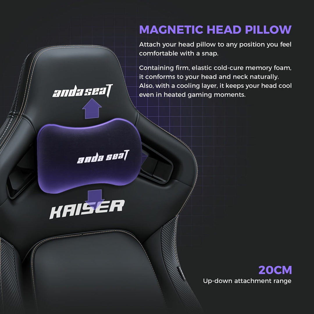 anda seaT Kaiser Series 4 Large Gaming Chair, Grey Fabric