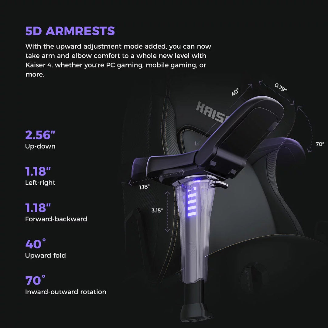 anda seaT Kaiser 4 Series Extra Large Gaming Chair, Black