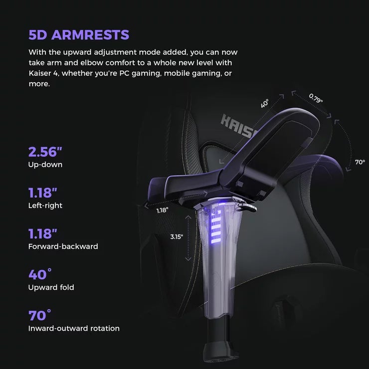 anda seaT Kaiser 4 Series Extra Large Gaming Chair, Black