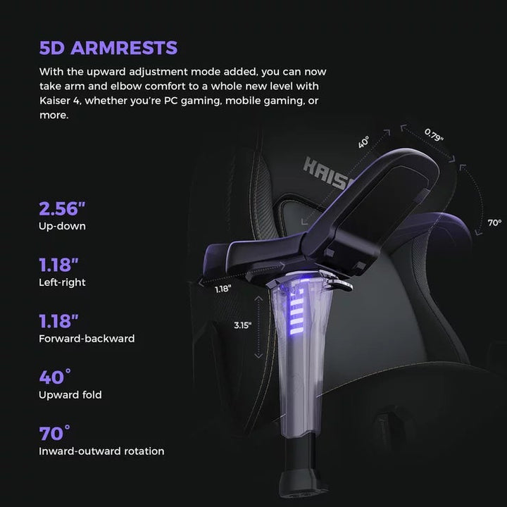 anda seaT Kaiser 4 Series Extra Large Gaming Chair, Black